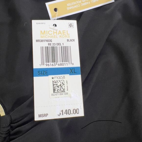 MICHAEL MICHAEL KORS LONG SLEEVE CUTOUT MINI DRESS IN BLACK NWT WOMEN'S SIZE XL - Picture 13 of 14